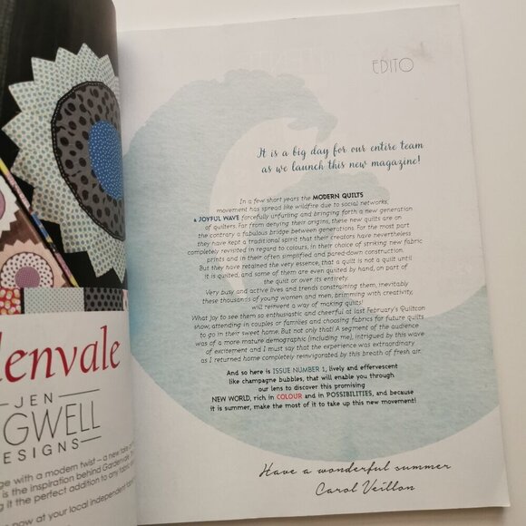 Simply Moderne Magazine Quilt #1 Premier Issue 2015 Crafts Quilting Patterns - Picture 2 of 8